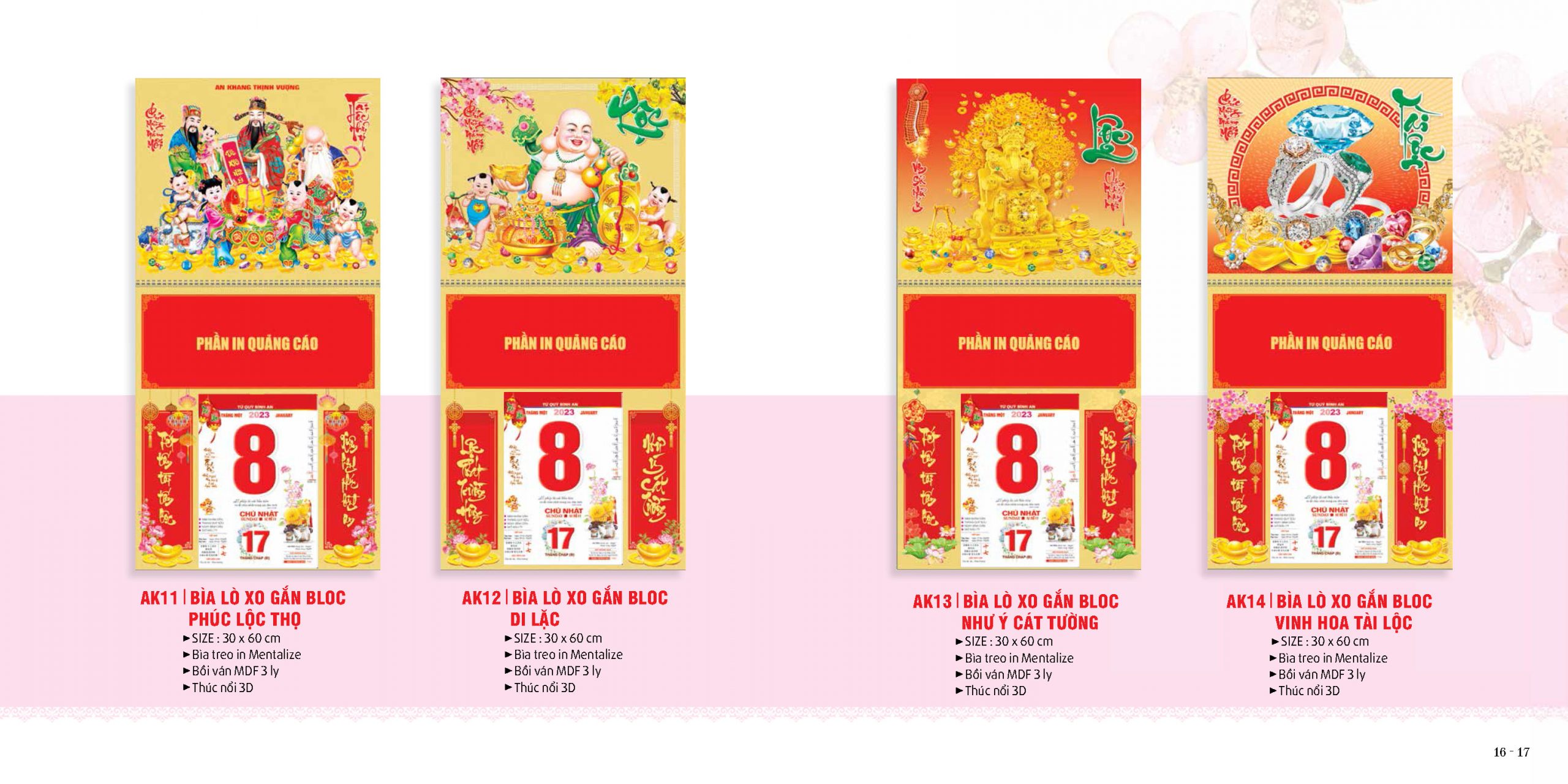 In lịch Mau lich tet133