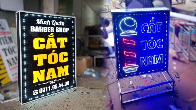Các Loại Bảng Hiệu Hộp Đèn Đứng Phổ Biến