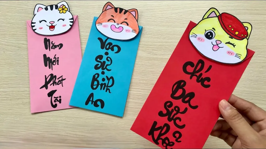 Trang Trí Bao Lì Xì Bằng Kỹ Thuật Vẽ Tranh Màu Nước
