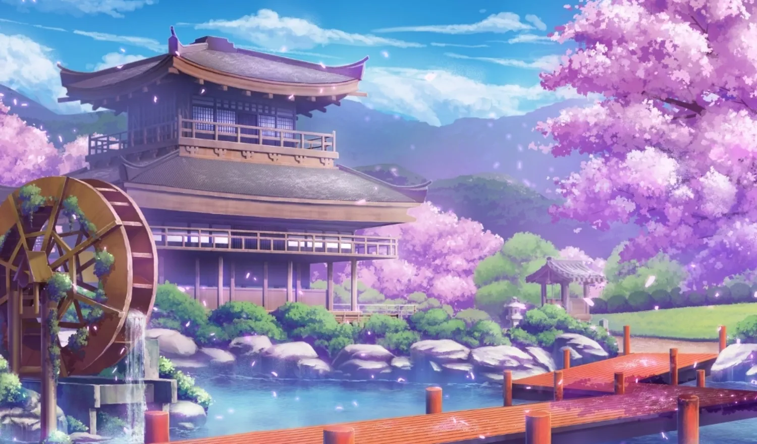 Rừng hoa anh đào anime