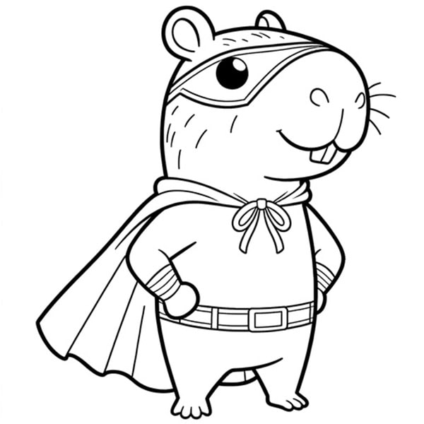 100 tranh to mau capybara cute tu de den kho phu hop moi lua tuoi 11999 23