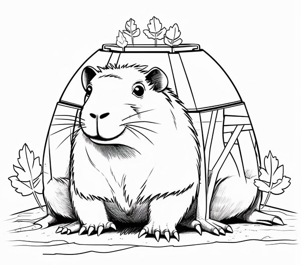 100 tranh to mau capybara cute tu de den kho phu hop moi lua tuoi 11999 24
