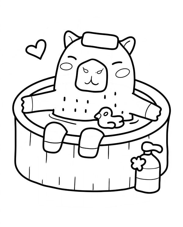 100 tranh to mau capybara cute tu de den kho phu hop moi lua tuoi 11999 25