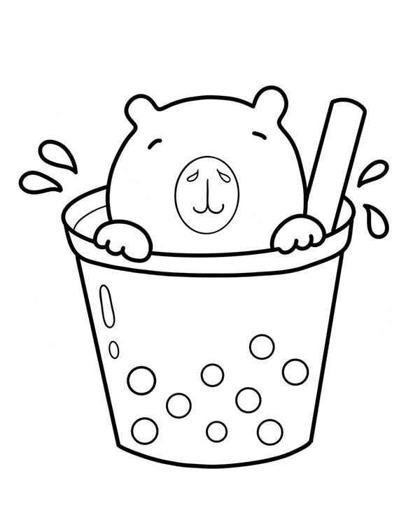 100 tranh to mau capybara cute tu de den kho phu hop moi lua tuoi 11999 26