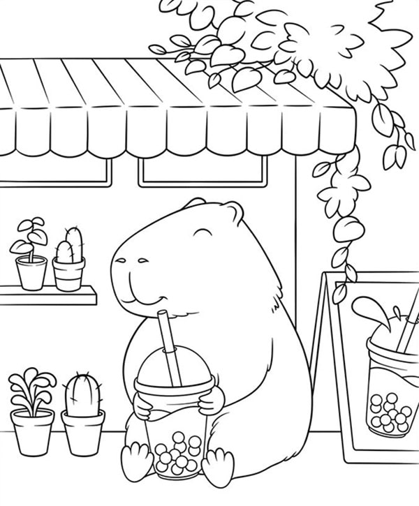 100 tranh to mau capybara cute tu de den kho phu hop moi lua tuoi 11999 27