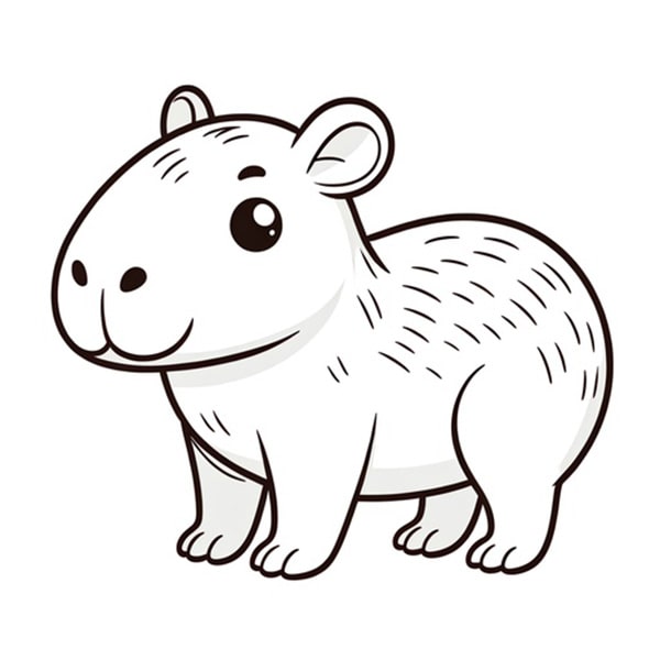 100 tranh to mau capybara cute tu de den kho phu hop moi lua tuoi 11999 7