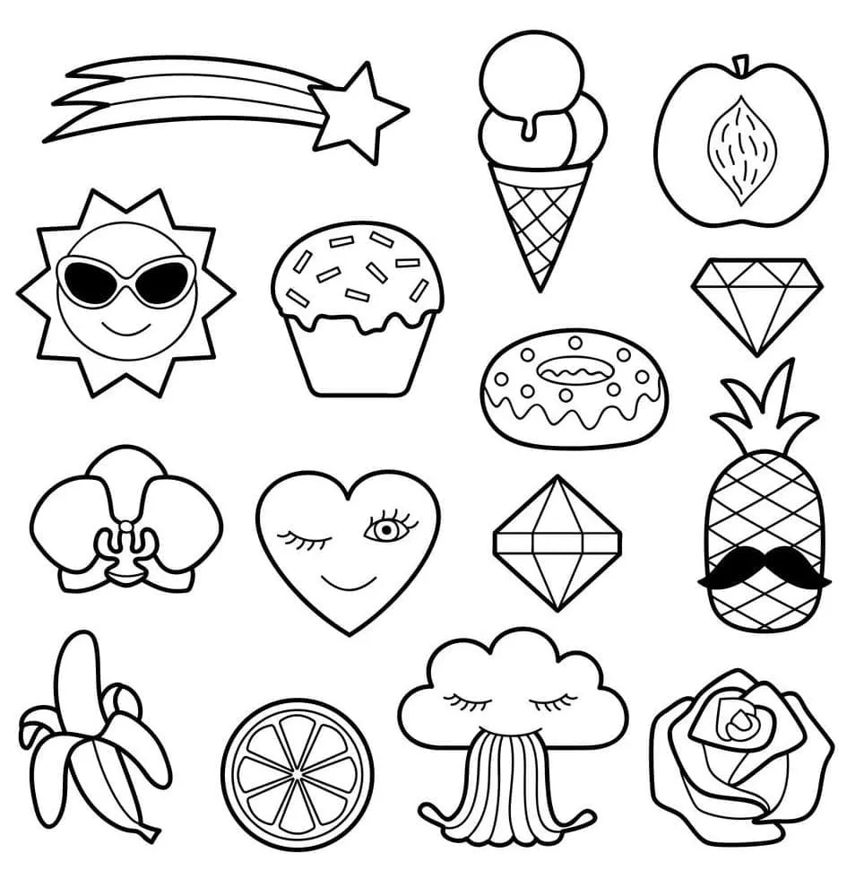 100+ Mẫu Tranh Tô Màu Sticker Cute: Bé Thích Mê! Tranh Tô Màu Sticker Cute