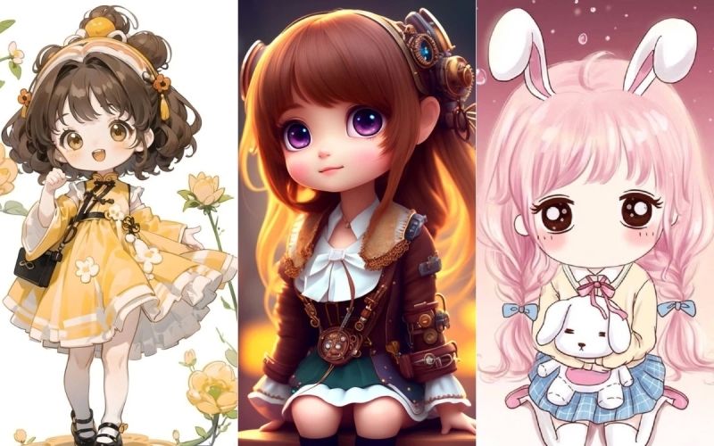 Top 300 ảnh chibi nữ cute dễ thương mới nhất năm 2025