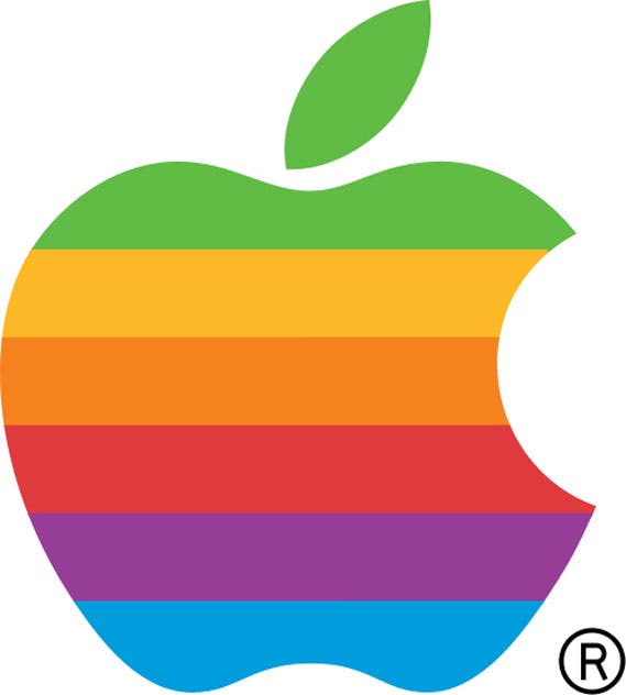 Logo cầu vồng táo năm 1984