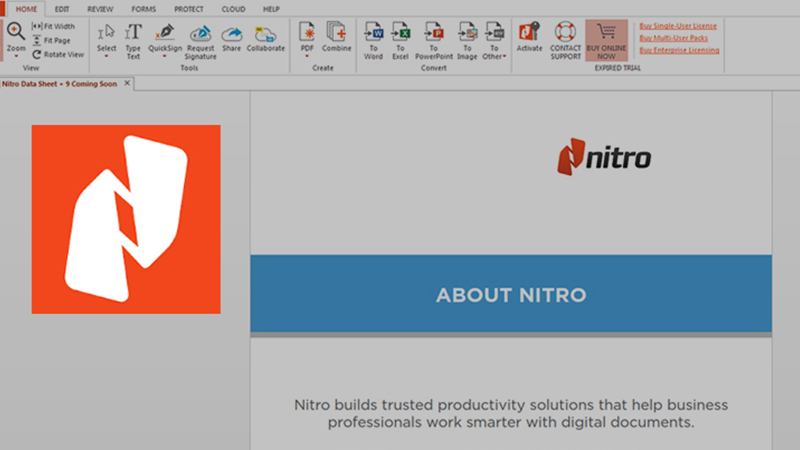 Phần mềm Nitro PDF Reader Phần mềm Nitro PDF Reader