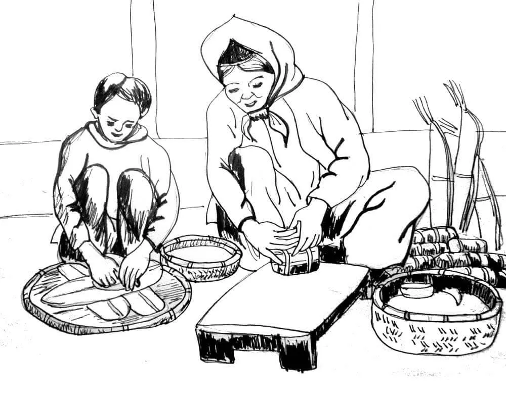 tranh to mau Tet Nguyen Dan 2025 y nghia doc dao da dang cho be06 2