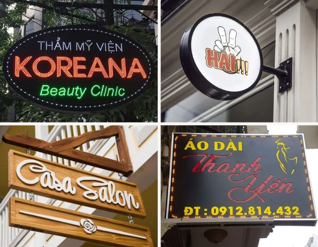 Bảng giá làm biển vẫy quảng cáo đẹp tại Quảng Cáo 24H
