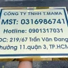 Biển công ty inox
