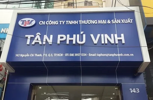 Các loại bảng hiệu công ty phổ biến tại Quảng Cáo 24H