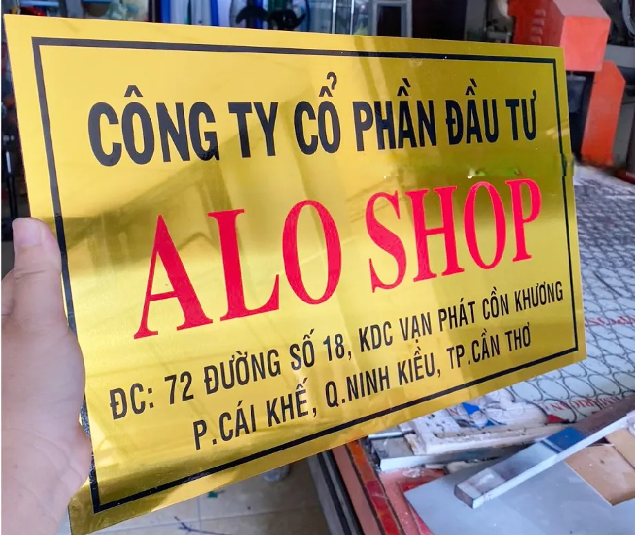 Dịch vụ làm bảng công ty alu