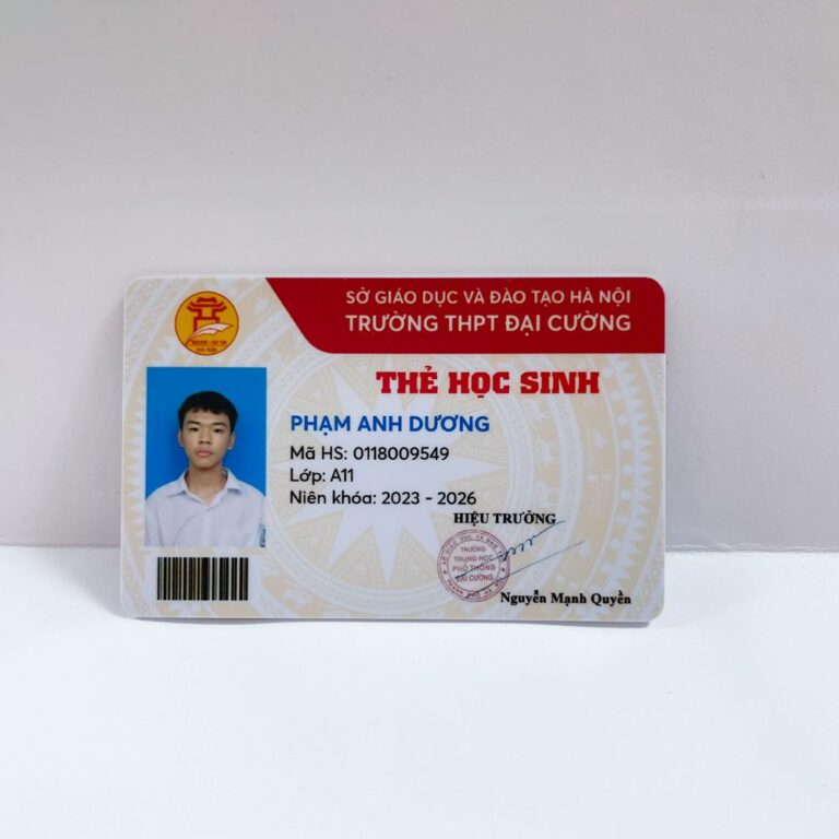 In thẻ sinh viên