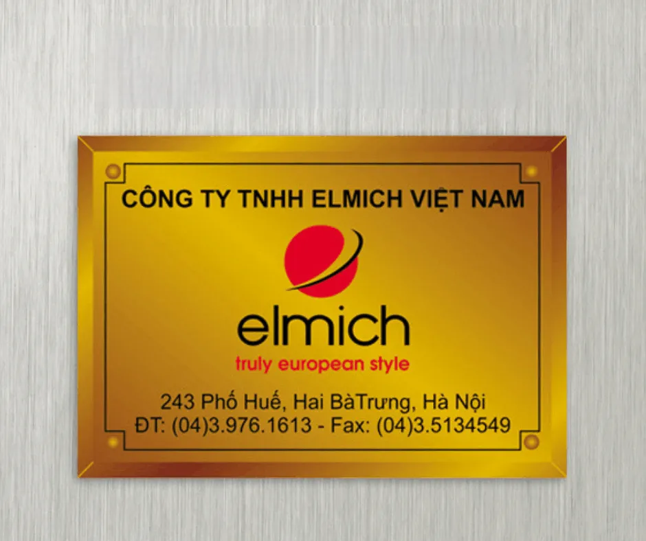Làm biển tên công ty theo yêu cầu tại Quảng Cáo 24H