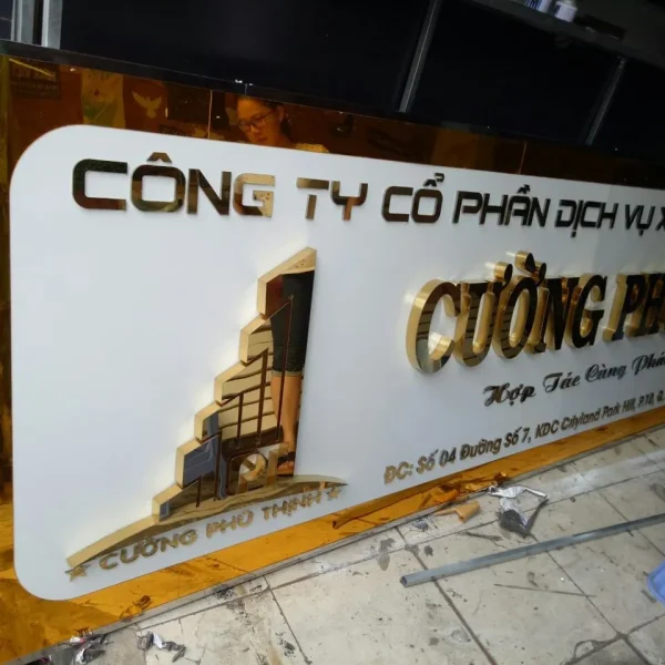 Lợi ích khi sử dụng dịch vụ làm biển công ty chữ nổi tại Quảng Cáo 24H