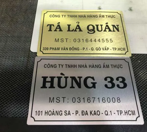 Quy trình đặt dịch vụ làm biển công ty alu tại Quảng Cáo 24H