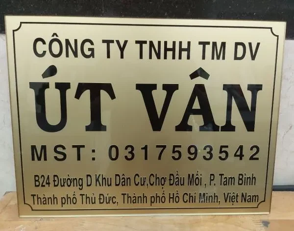 Quy trình đặt làm biển tên công ty tại Quảng Cáo 24H