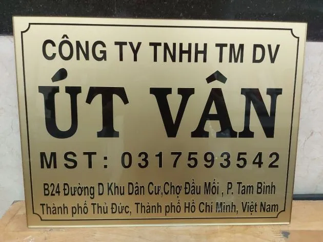 Quy trình đặt làm biển tên công ty tại Quảng Cáo 24H