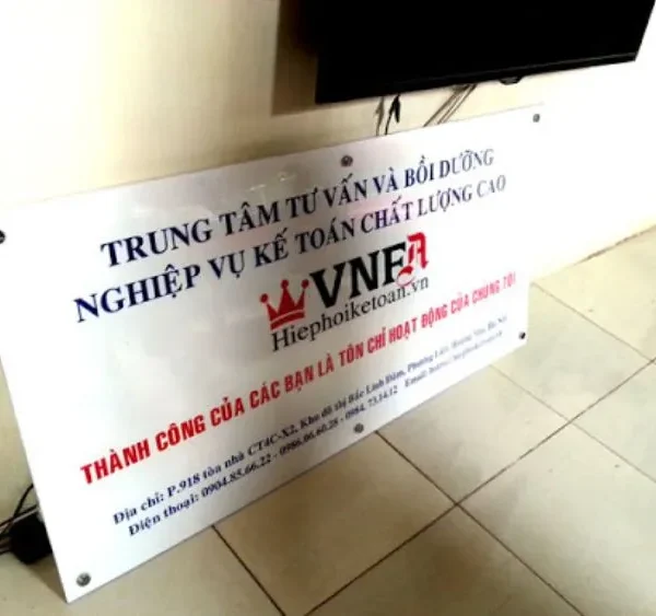 Quy trình làm biển công ty mica tại Quảng Cáo 24H