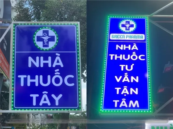 Quy trình làm biển led nhà thuốc tại Quảng Cáo 24H