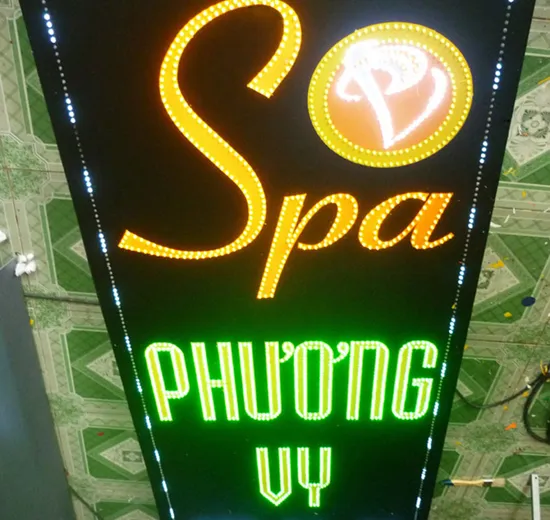 Ưu điểm khi sử dụng dịch vụ làm biển led vẫy spa tại Quảng Cáo 24H