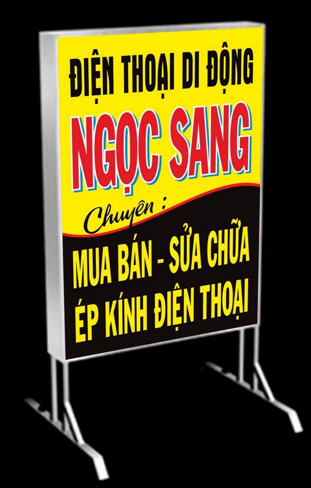 Bảng hiệu hộp đèn Bảng hiệu hộp đèn đứng