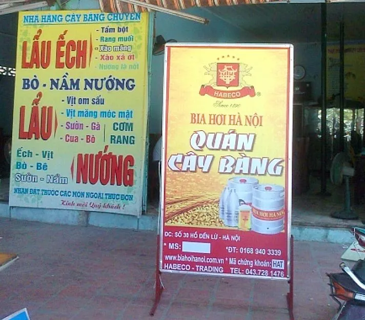 Bảng hiệu quán nhậu đẹp giúp khách hàng dễ dàng nhận biết và ghi nhớ thương hiệu của bạn