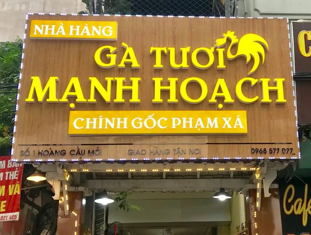 Bảng hiệu quán nhậu