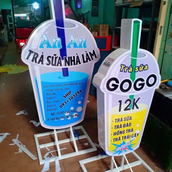 Bảng hiệu trà sữa