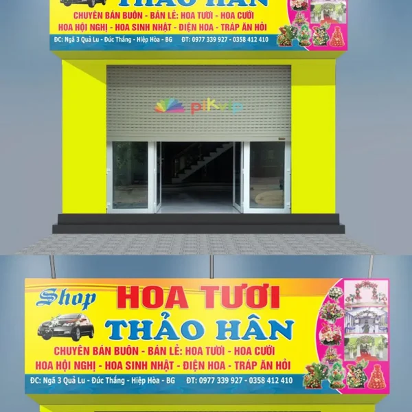 Biển quảng cáo shop hoa
