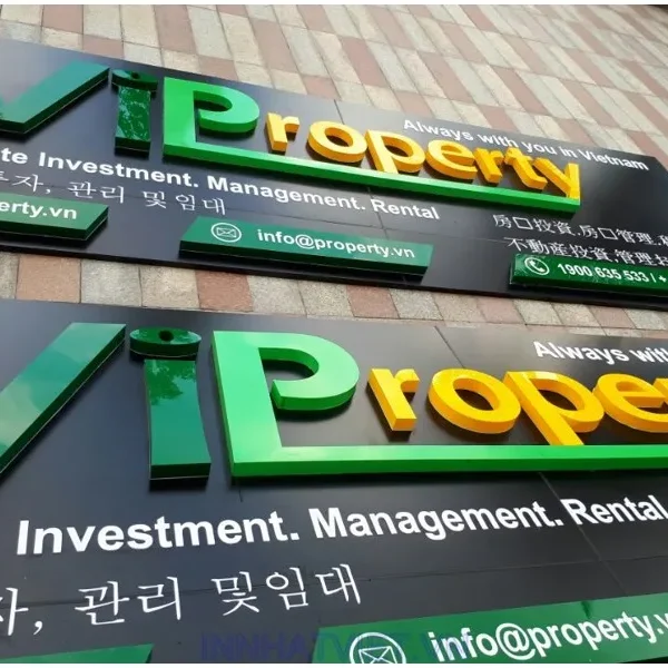 Các loại chữ mica phổ biến tại Quảng Cáo 24h