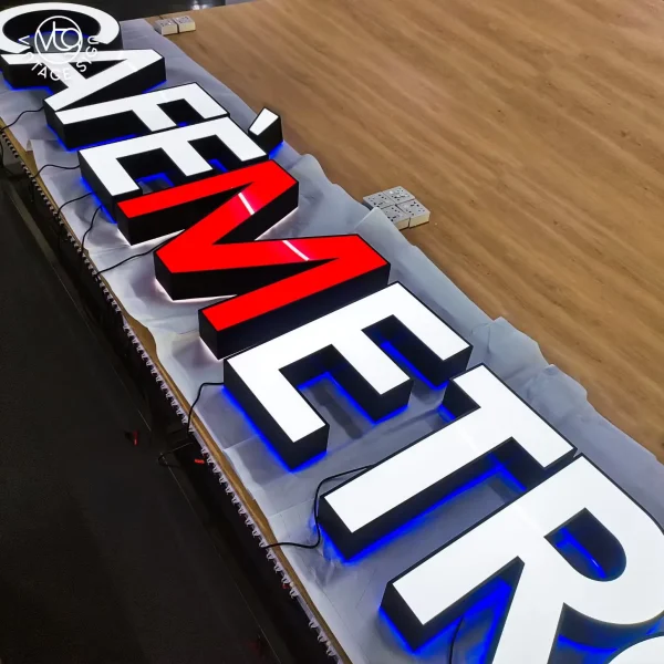 Chữ alu hắt chân - Tạo hiệu ứng nổi bật cho biển hiệu