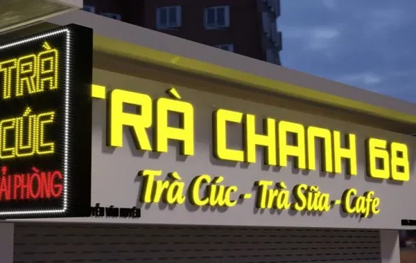 Dịch vụ làm bảng hiệu cafe trọn gói tại Quảng Cáo 24h