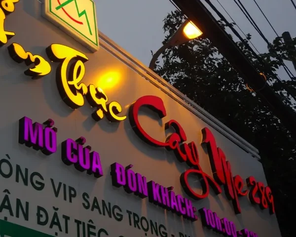 Dịch vụ làm bảng hiệu quán nhậu giá rẻ tại tphcm