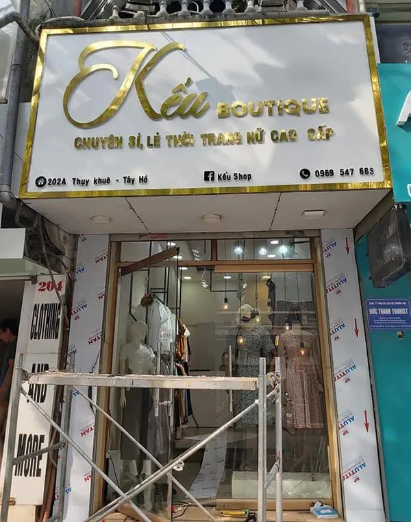 Dịch vụ làm bảng hiệu shop quần áo giá rẻ tại tphcm quangcao24h.net