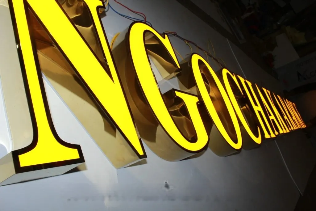 Dịch vụ làm chữ inox theo yêu cầu tại Quảng Cáo 24h