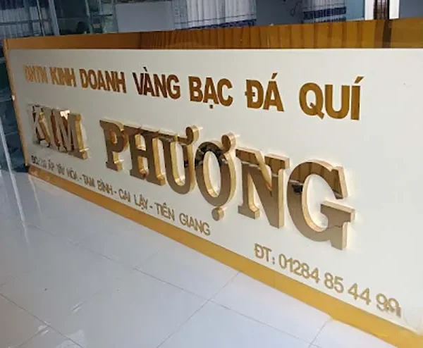 Mẫu chữ alu được thiết kế gia công đẹp