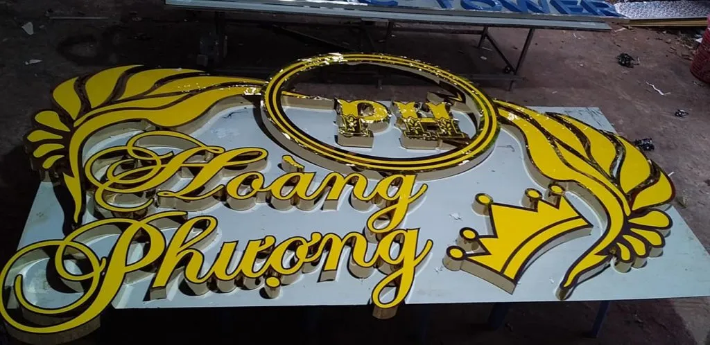 Mẫu chữ nổi đẹp tại Quảng Cáo 24h