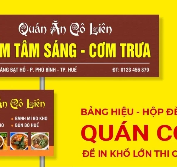 Quảng Cáo 24h cam kết bảo hành dài hạn cho tất cả các sản phẩm bảng hiệu quán ăn