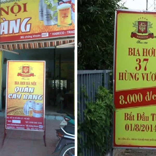 Quảng Cáo 24h tự hào giới thiệu bộ sưu tập mẫu bảng hiệu quán nhậu đẹp đã thực hiện cho khách hàng