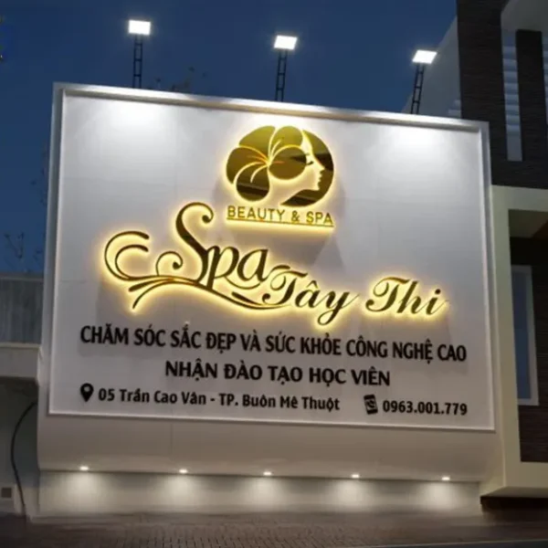 Quy trình làm bảng hiệu spa tại Quảng Cáo 24h