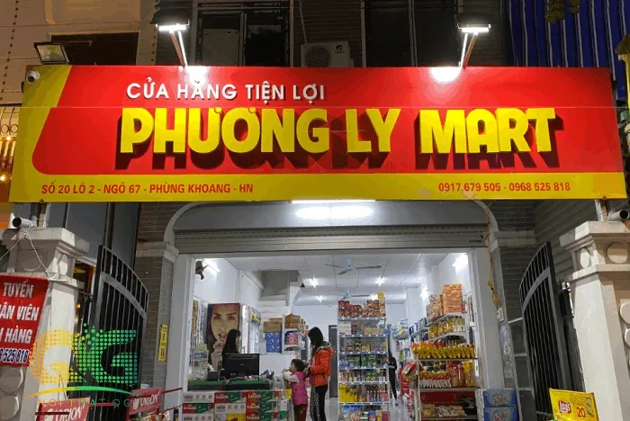 Quy trình thiết kế và thi công bảng hiệu tạp hóa chuyên nghiệp