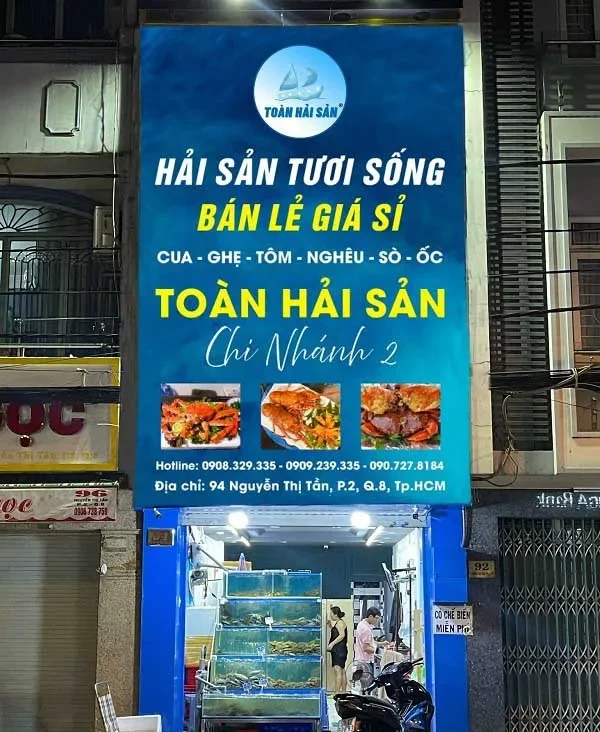 Dịch vụ làm biển quảng cáo hải sản giá rẻ tại TPHCM
