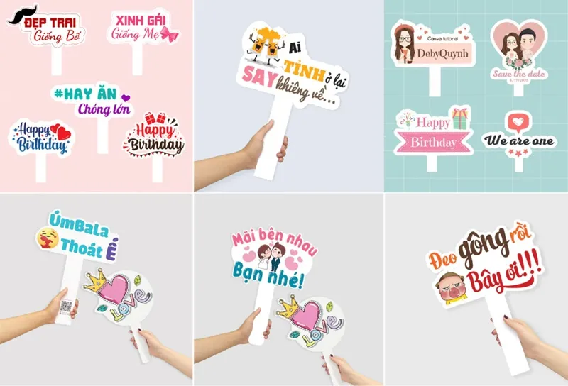 So với thiết kế hashtag cầm tay bằng Photoshop hay file Corel hashtag cầm tay, Canva tiết kiệm thời gian hơn rất nhiều