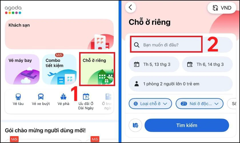 Tìm nhà nghỉ gần đây giá rẻ bằng Agoda