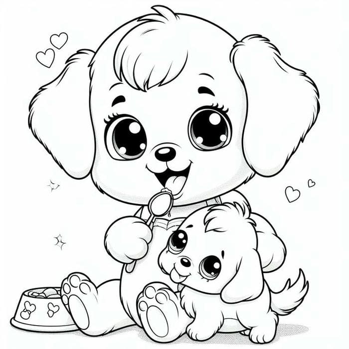 tranh to mau con cho innhanh.pro .vn17