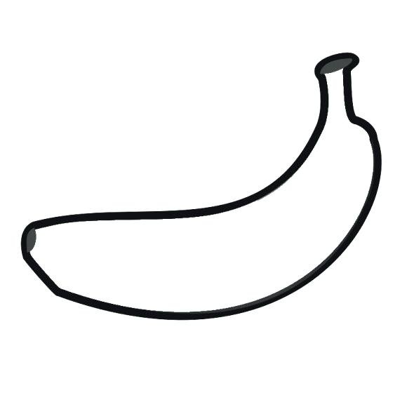 Cách vẽ quả chuối đơn giản